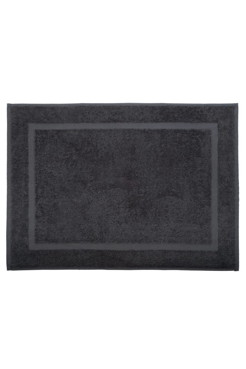 wewofashion Frottier-Badematte 3er-Set – Anthrazit