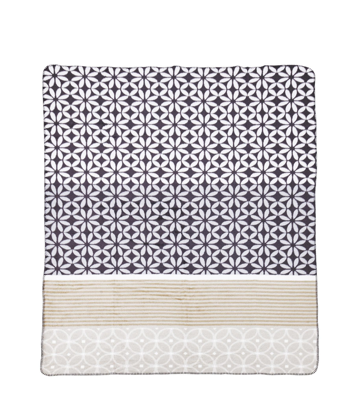 Done.® BLOSSOM Wohndecke 150x200cm Anthracite/Beige – Ansicht 4
