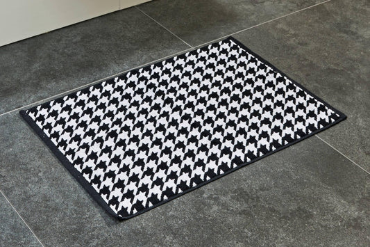 Done.® DAILY SHAPES BIRD Badvorleger 50x70cm Black/Bright White