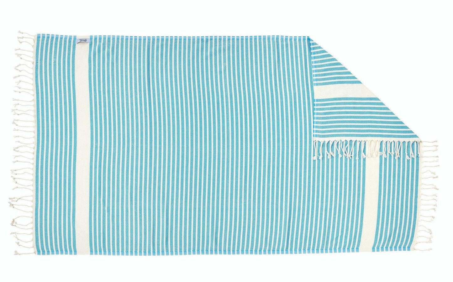 Done.® LOUNGE STRIPES PLUS Plaid 100x180cm Petrol