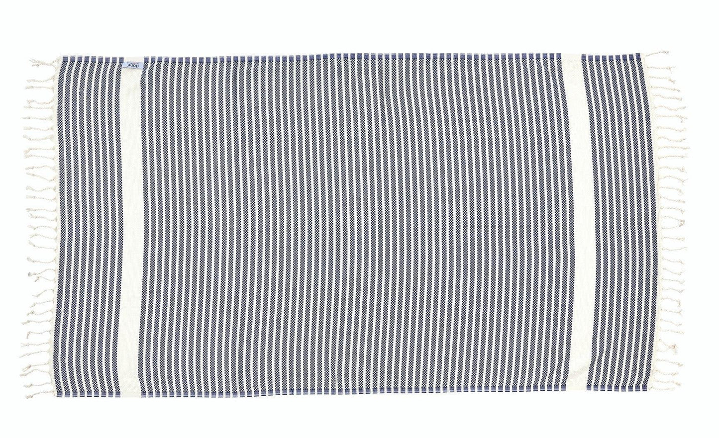 Done.® LOUNGE STRIPES PLUS Plaid 100x180cm Navy