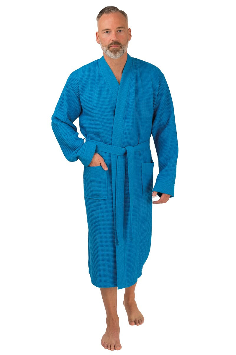 wewofashion Unisex Bademantel Piqué Kimono – Karibik