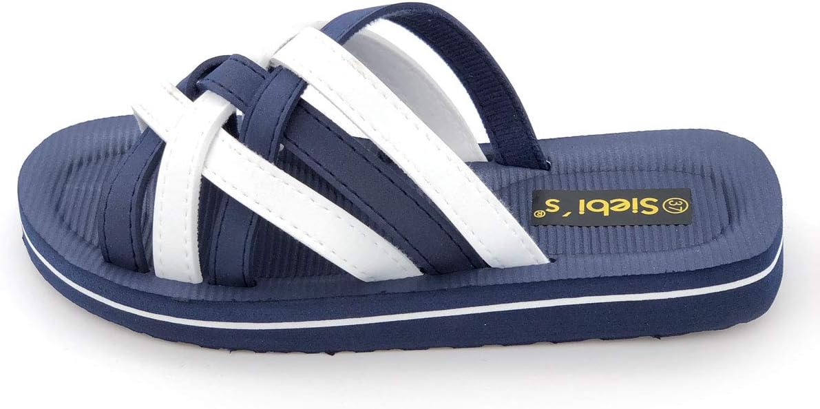 Siebi's Badeschuhe Damen Beach bicolor, Navy/Weiß