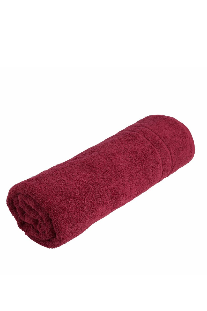 wewofashion Frottier-Duschtuch – Rubin