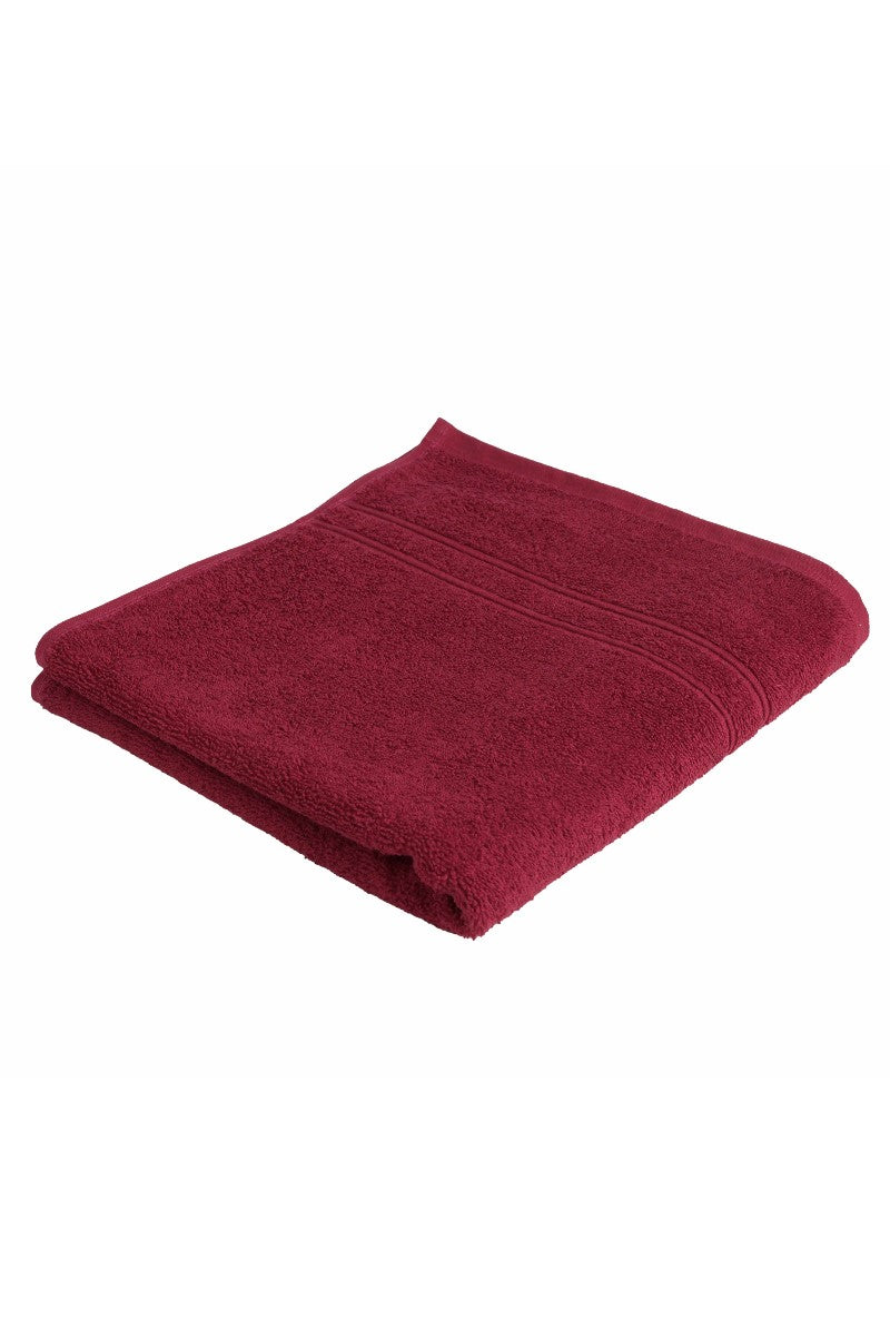 wewofashion Frottier-Handtuch 3er-Set – Rubin