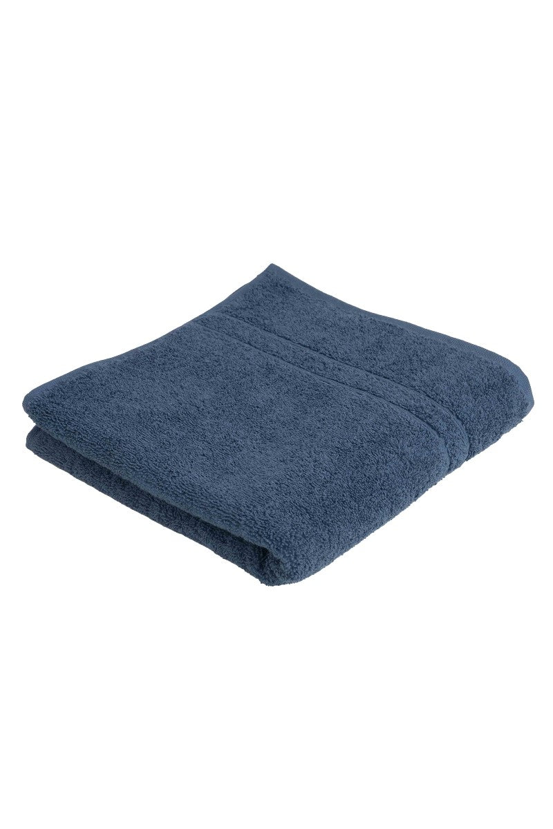 wewofashion Frottier-Handtuch 3er-Set – Jeansblau