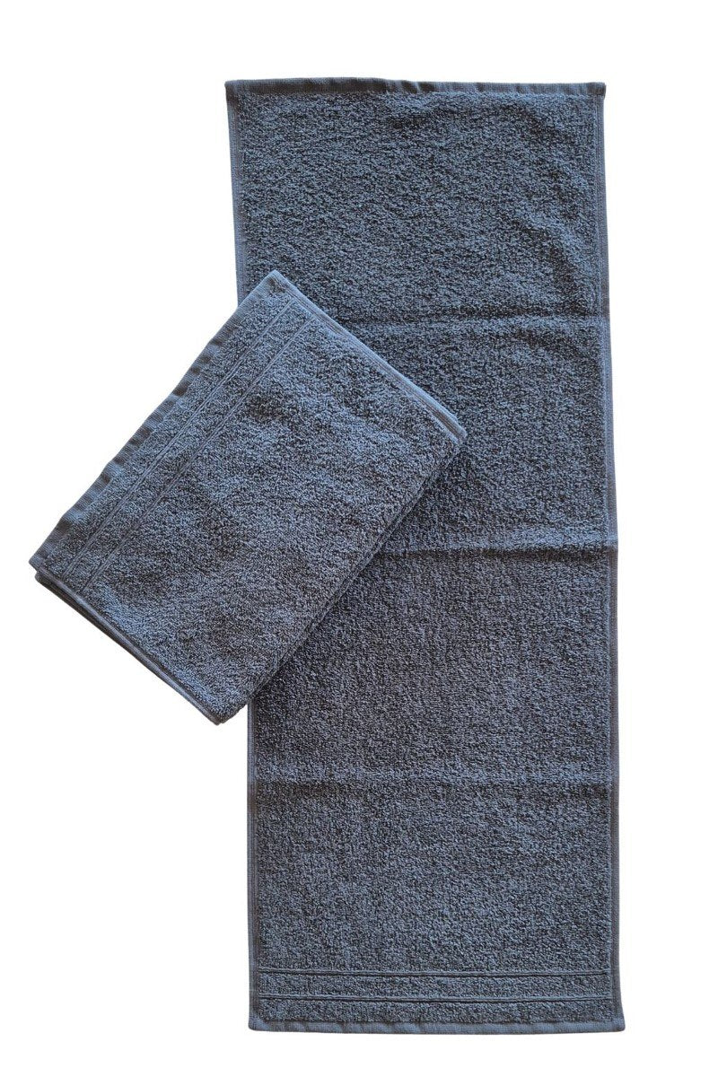 wewofashion Sauna-Schweißtuch 28x80 cm 3er-Set – Anthrazit