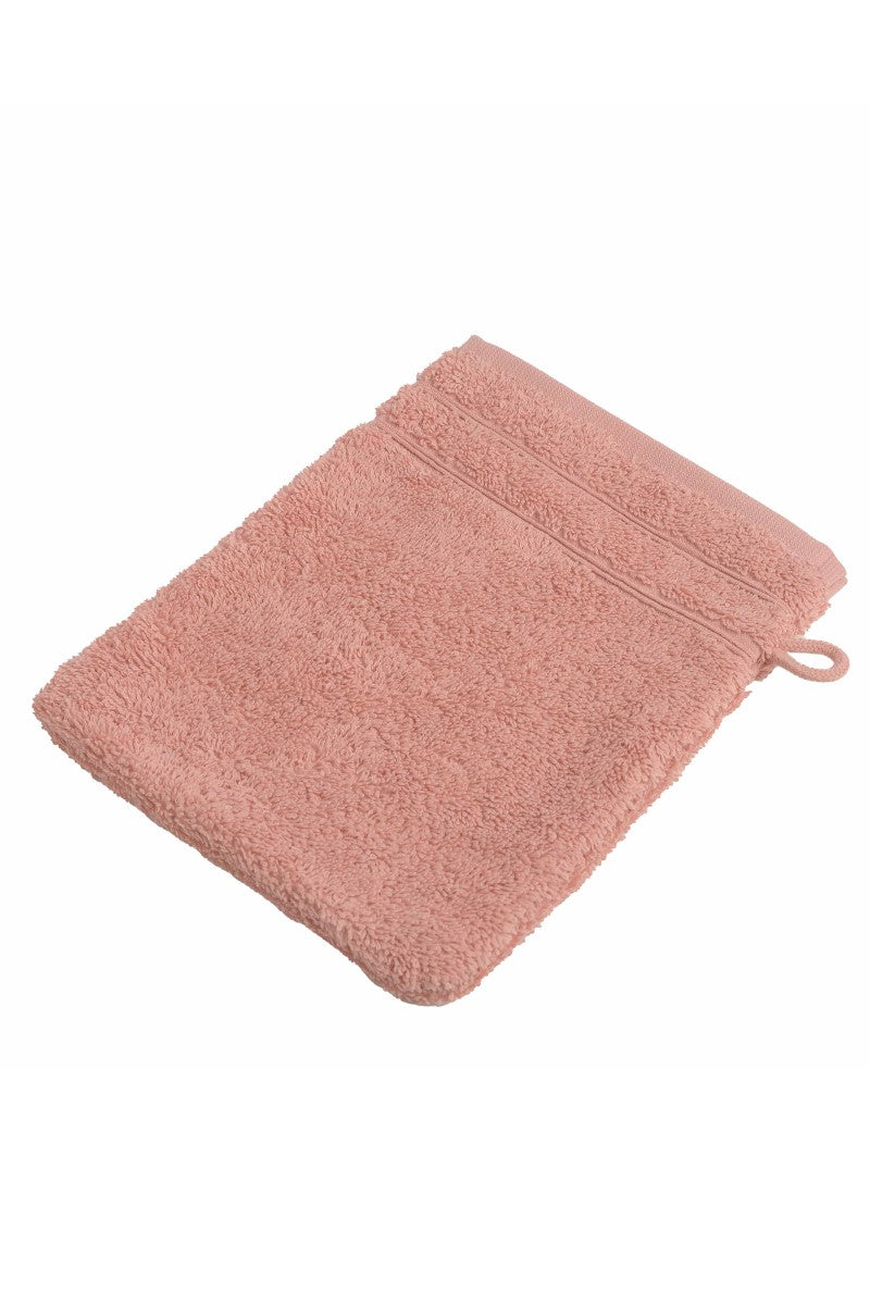 wewofashion Frottier-Waschhandschuh 6er-Set – Rosé