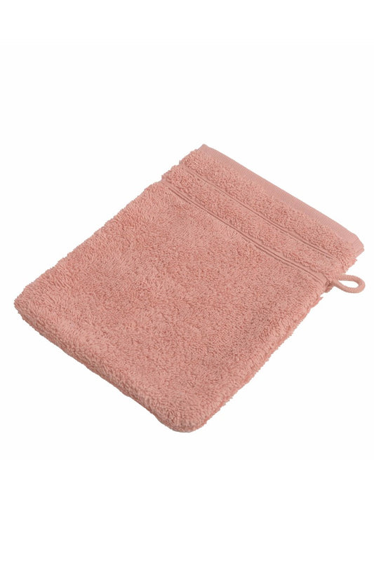 wewofashion Frottier-Waschhandschuh 6er-Set – Rosé