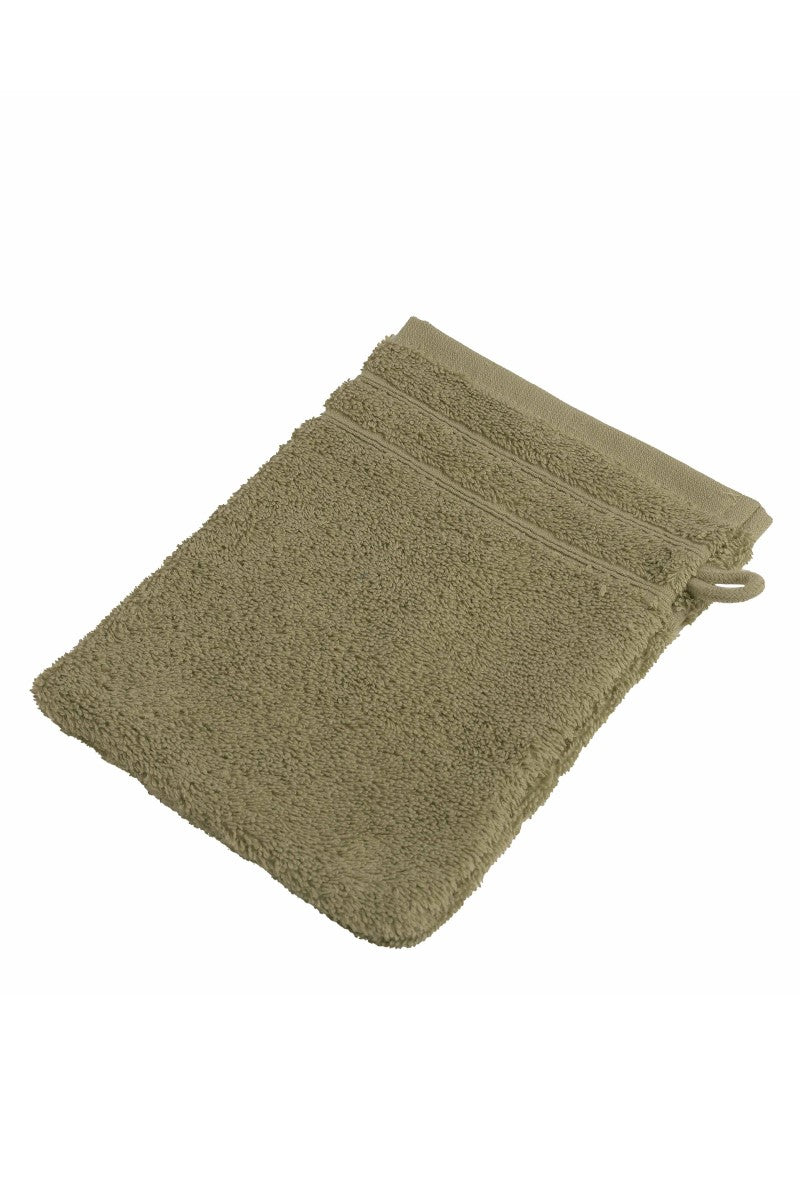 wewofashion Frottier-Waschhandschuh 6er-Set – Salbei