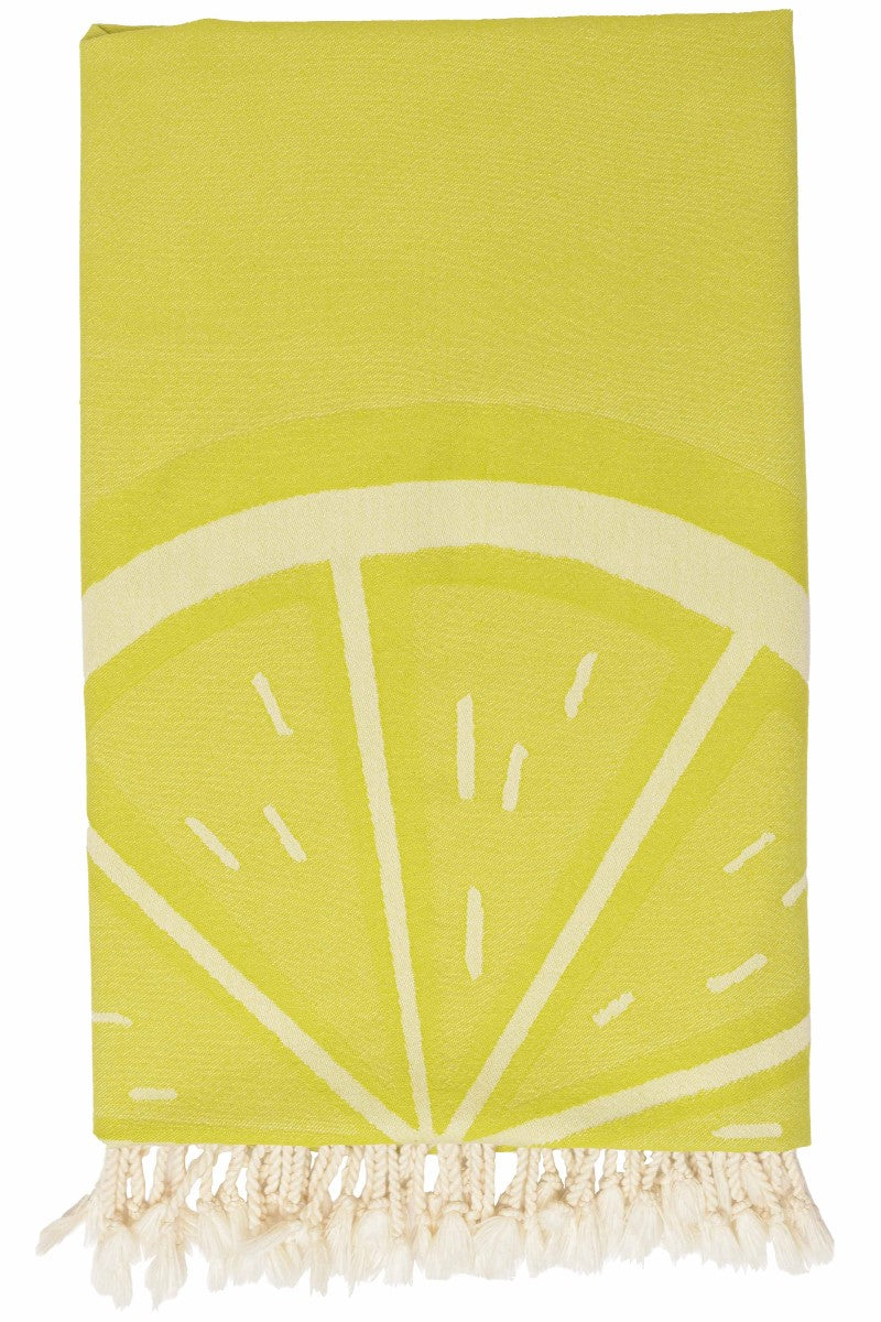 wewofashion Pestemal Badetuch – Limette