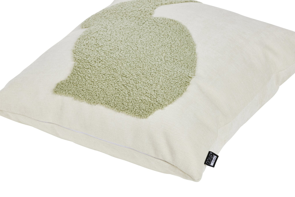 Done.® BUNNY Kissenhülle 45x45cm Beige/Khaki – Ansicht 2