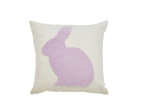 Done.® BUNNY Kissenhülle 45x45cm Beige/Lavender – Ansicht 1