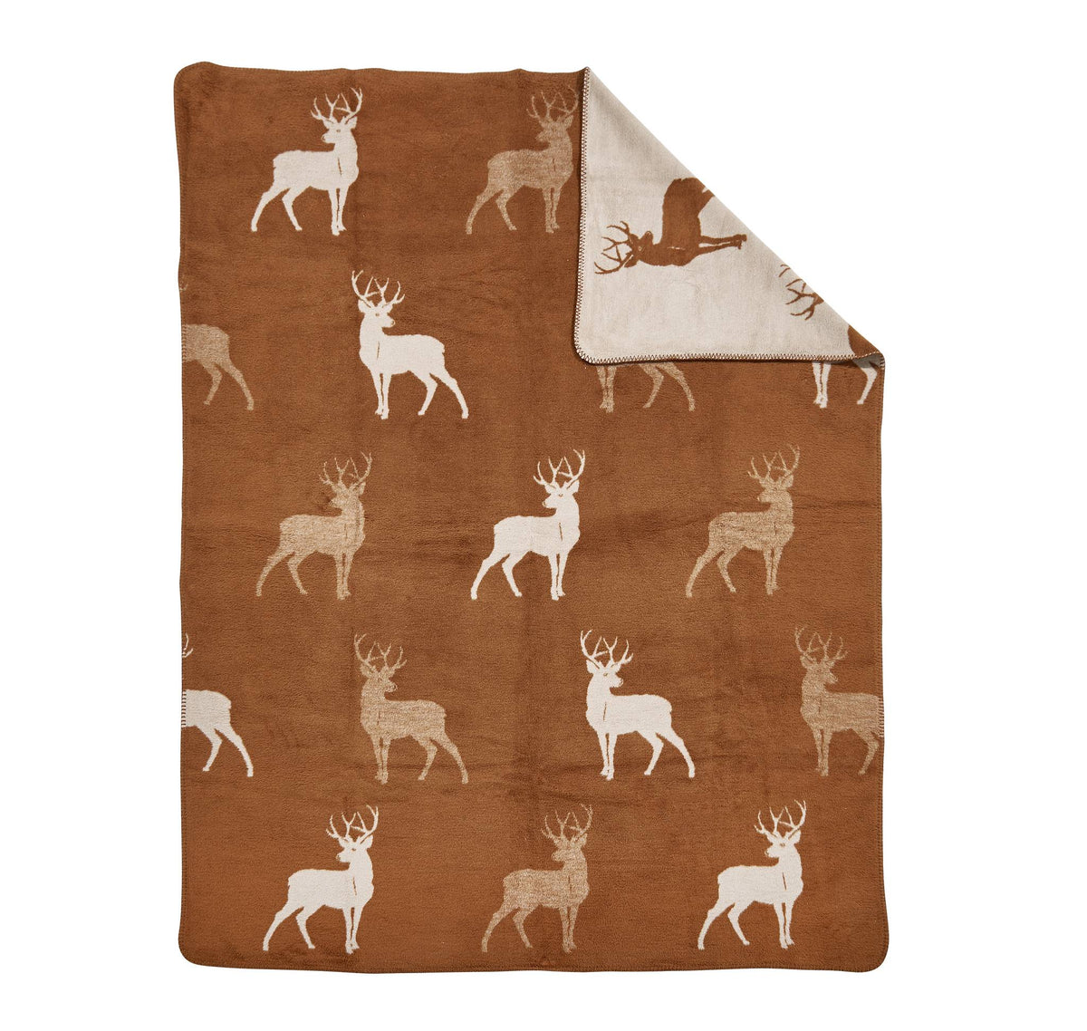 Done.® DEER Wohndecke 150x200cm Cognac – Ansicht 2