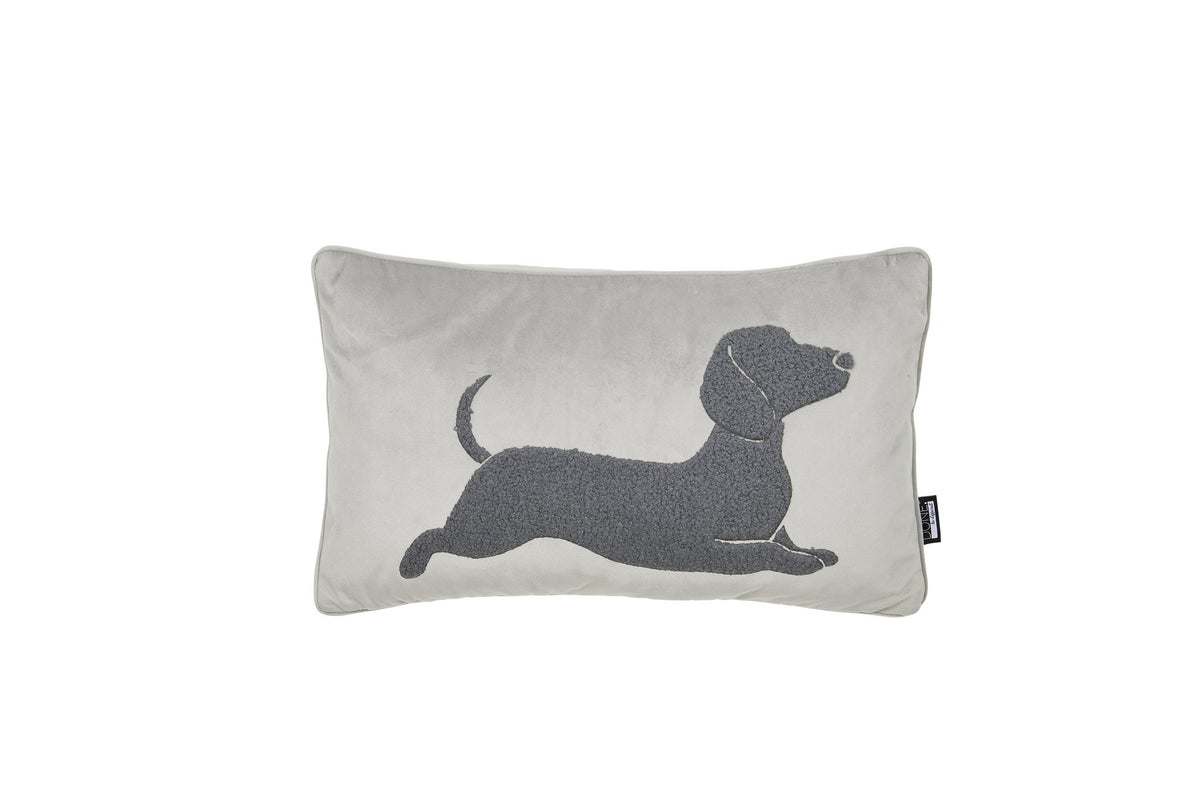 Done.® DOXIE Kissenhülle 30x50cm silver/anthracite – Ansicht 1