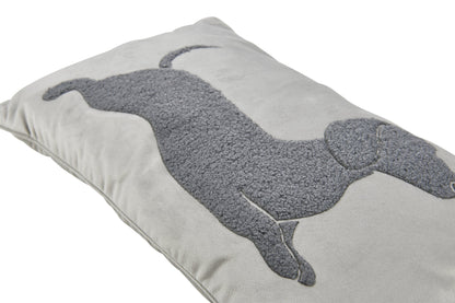 Done.® DOXIE Kissenhülle 30x50cm silver/anthracite – Ansicht 3