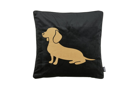 Done.® DOXIE Kissenhülle 50x50cm black/camel – Ansicht 1