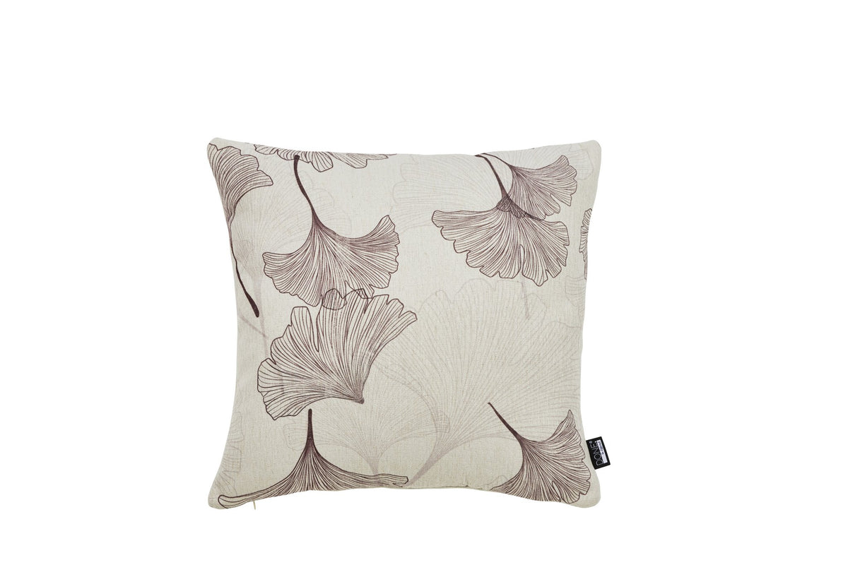 Done.® GINKGO Kissenhülle 45x45cm Beige/Brown – Ansicht 1