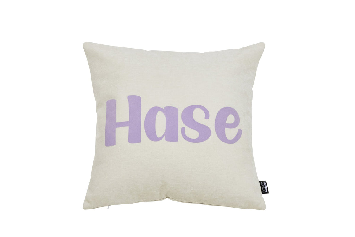 Done.® HASE Kissenhülle 45x45cm Beige/Lavender – Ansicht 1