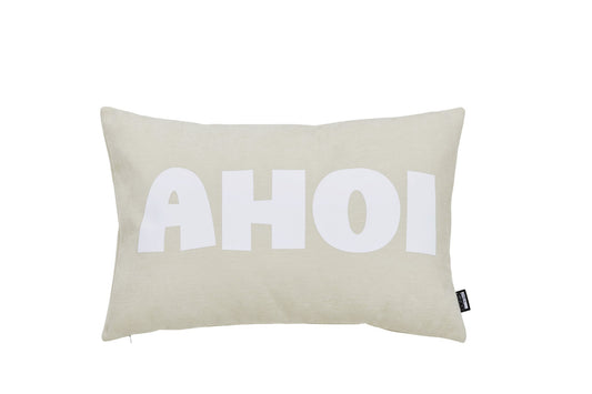 Done.® HEIMATHAFEN Kissenhülle 40x60cm Beige/White – Ansicht 1