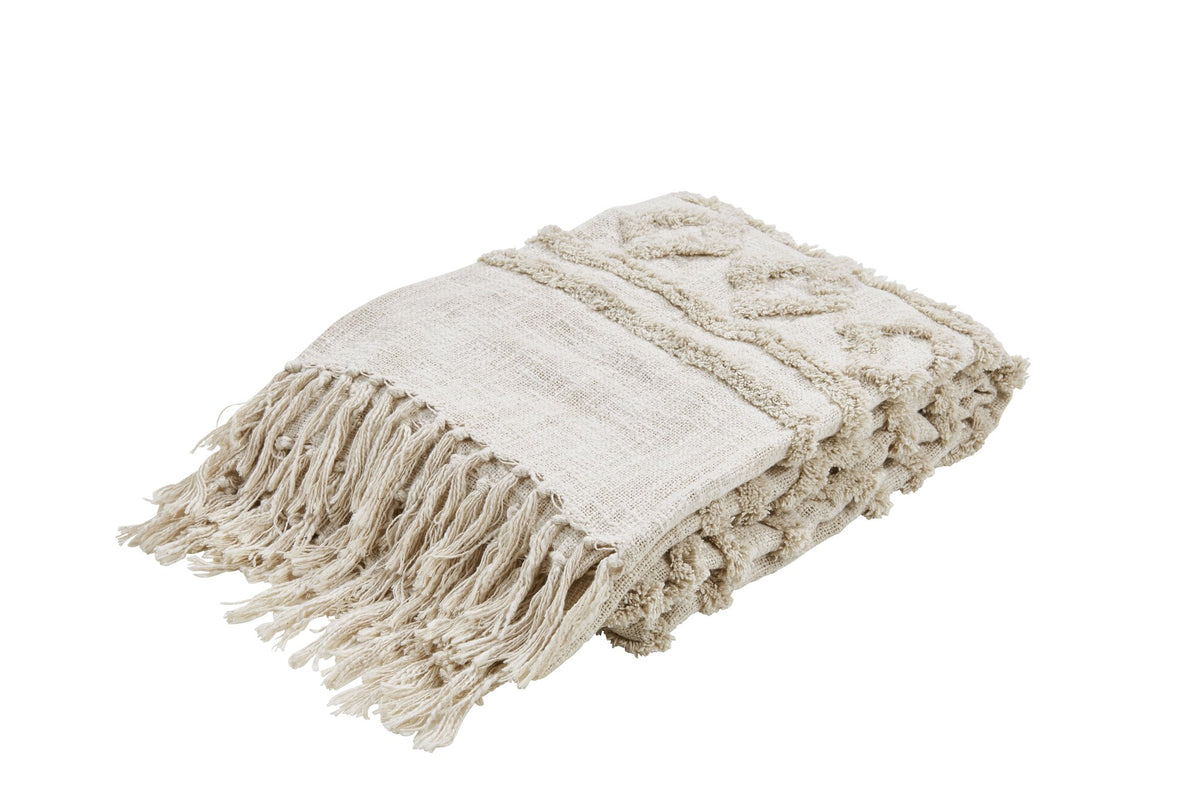 Done.® INDAH TAMANI Wohndecke 130x170cm Beige – Ansicht 1