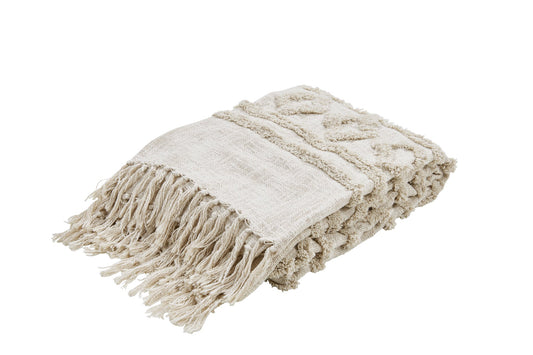 Done.® INDAH TAMANI Wohndecke 130x170cm Beige – Ansicht 1