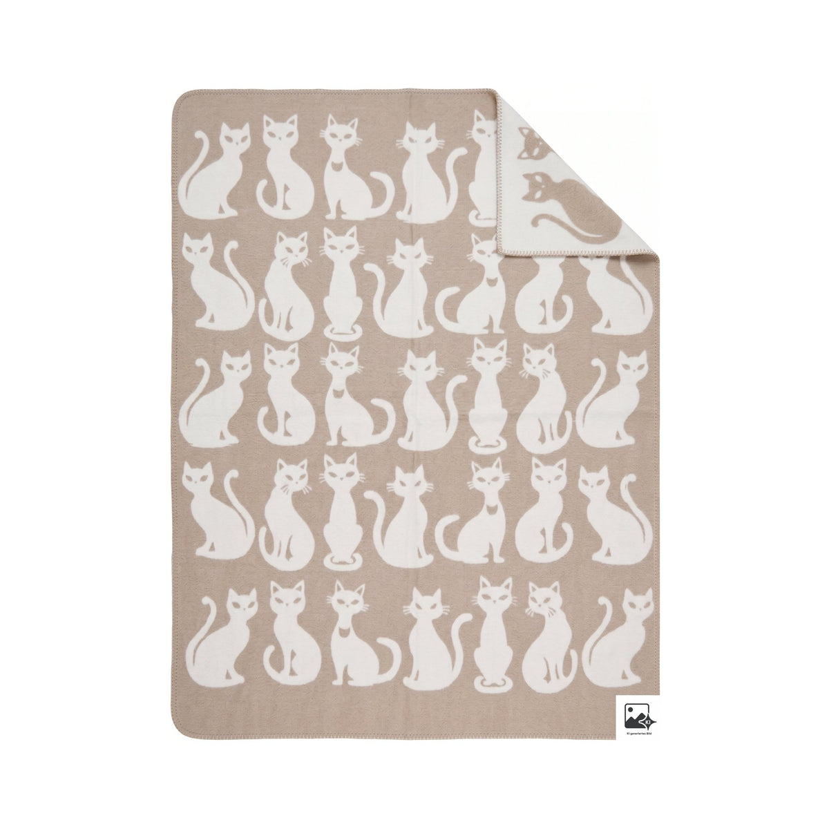 Done.® KITTY Wohndecke 150x200cm Beige/White – Ansicht 2