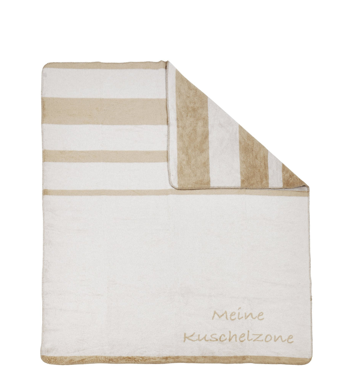 Done.® KUSCHELZONE Wohndecke 150x200cm Beige – Ansicht 1
