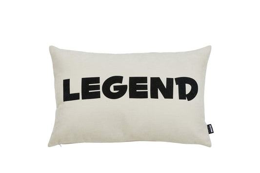 Done.® LEGEND Kissenhülle 40x60cm Beige/Black – Ansicht 1