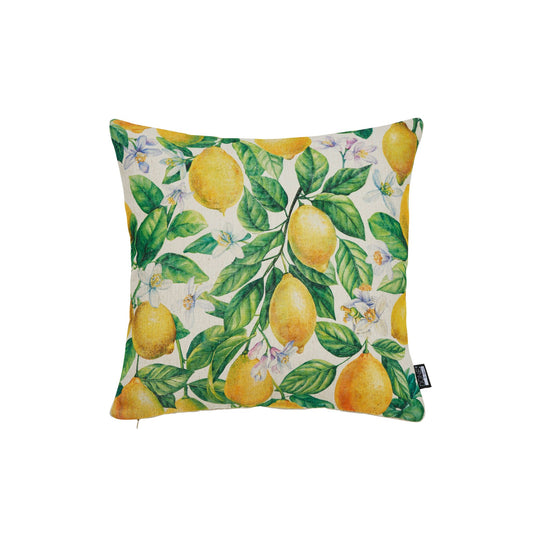 Done.® LEMON Kissenhülle 45x45cm Beige/Yellow/Green – Ansicht 1