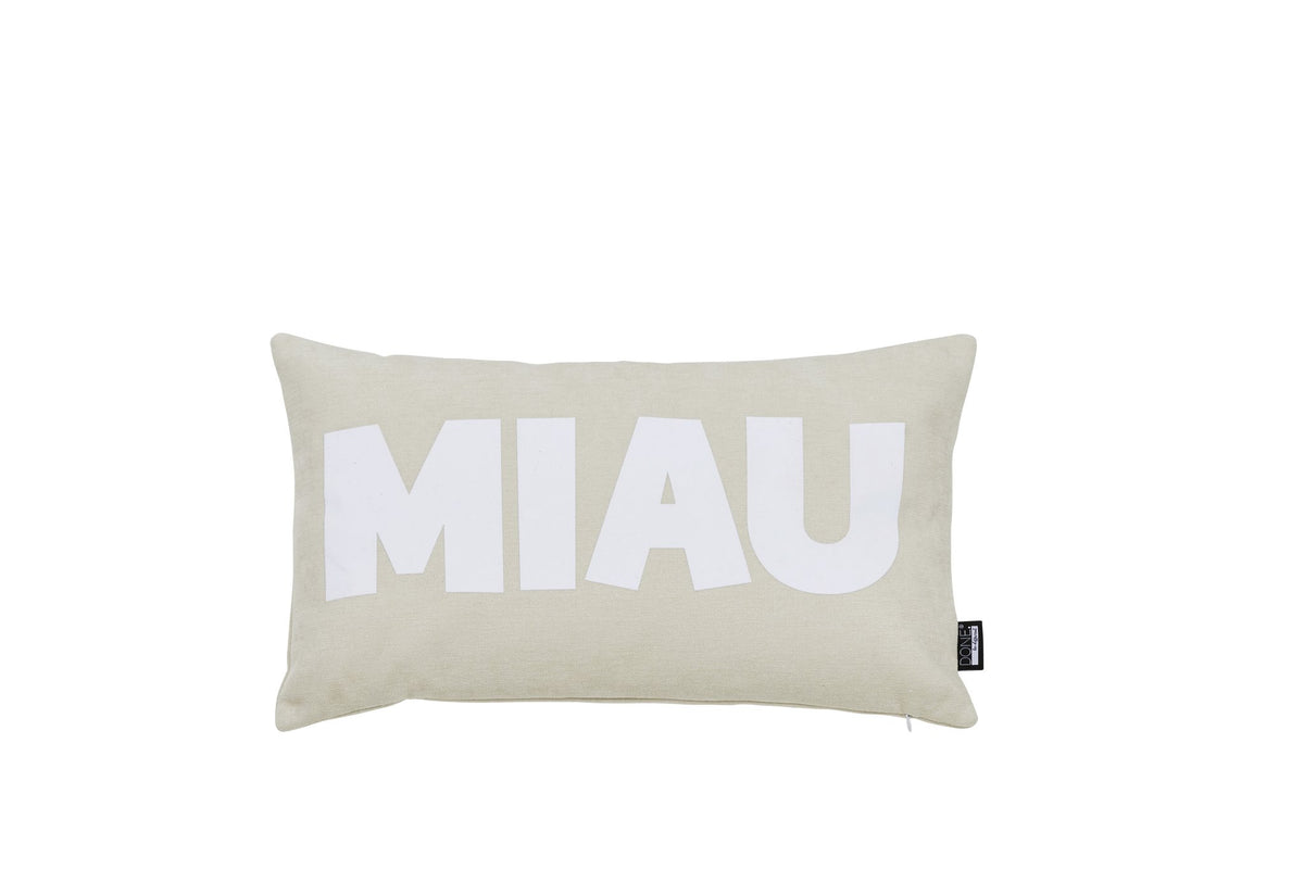 Done.® MIAU Kissenhülle 40x60cm Beige/White – Ansicht 1