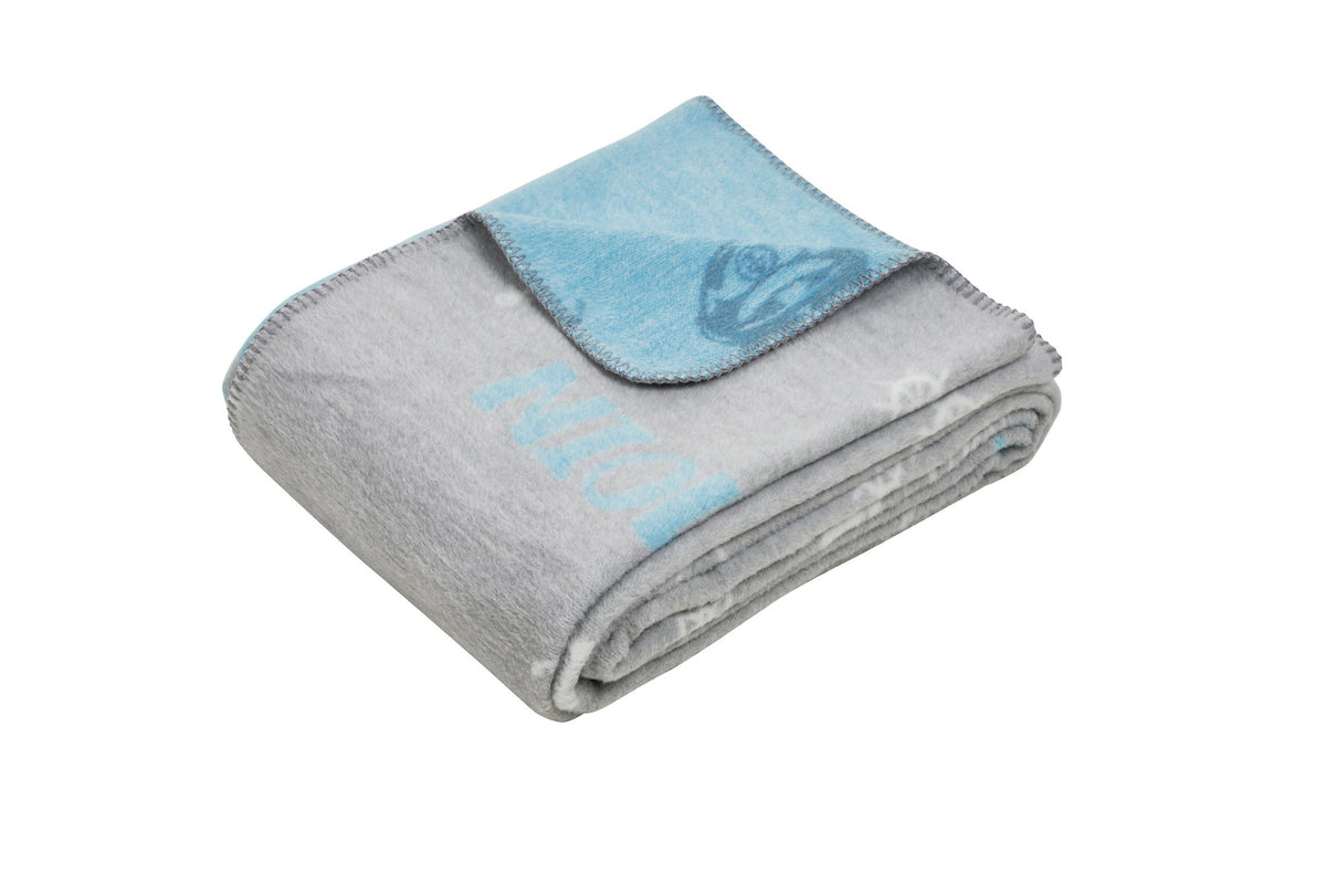 Done.® MOIN Wohndecke 150x200cm Beige/Turquoise – Ansicht 1
