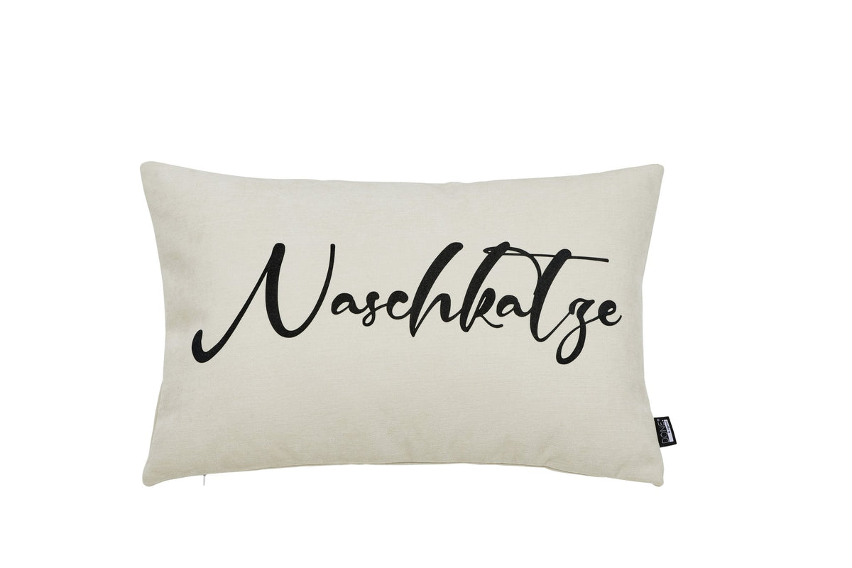 Done.® NASCHKATZE Kissenhülle 40x60cm Beige/Black – Ansicht 1