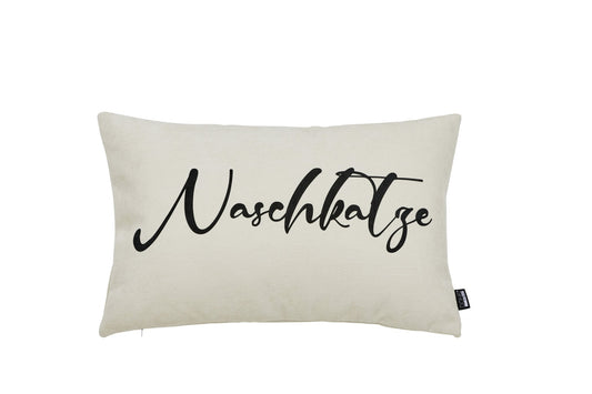 Done.® NASCHKATZE Kissenhülle 40x60cm Beige/Black – Ansicht 1