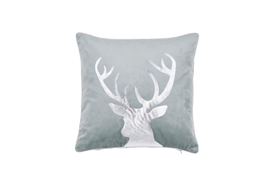 Done.® OH DEER Kissenhülle 45x45cm Mint/Silver – Ansicht 1