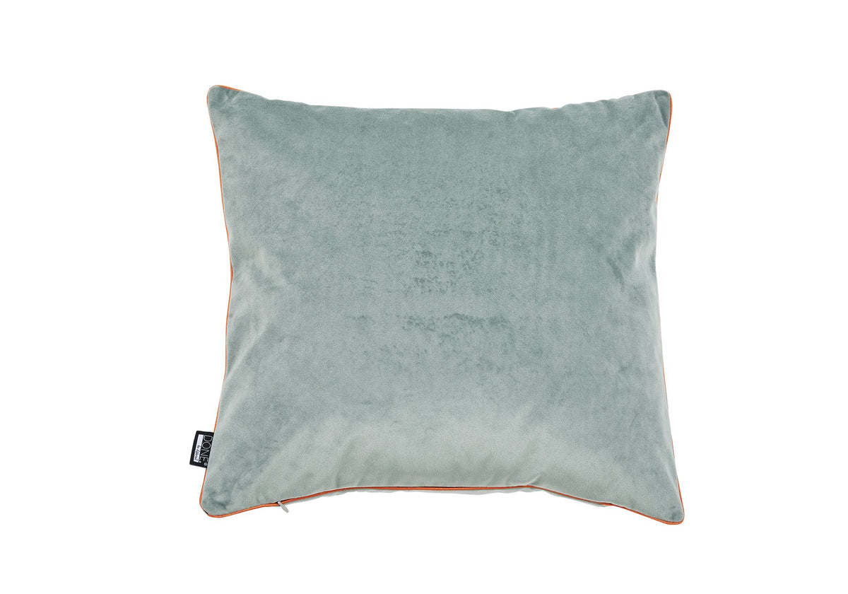 Done.® PAUSE PUNKT Kissenhülle 45x45cm mint/orange – Ansicht 2