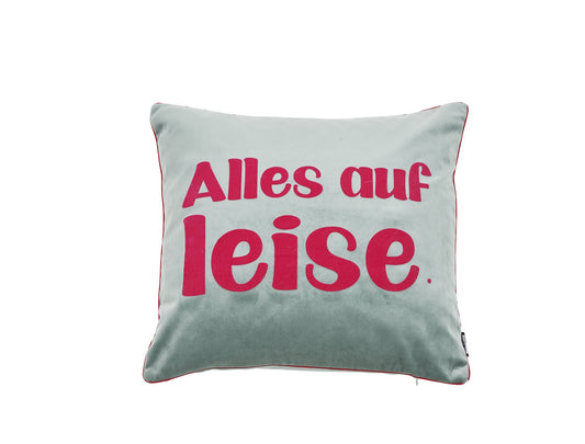 Done.® PAUSE PUNKT Kissenhülle 45x45cm mint/pink – Ansicht 1