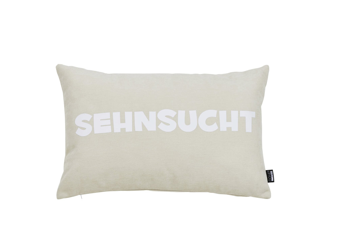Done.® SEHNSUCHT Kissenhülle 40x60cm Beige/White – Ansicht 1