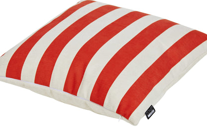 Done.® STRIPES Kissenhülle 45x45cm Beige/Neon Orange – Ansicht 2