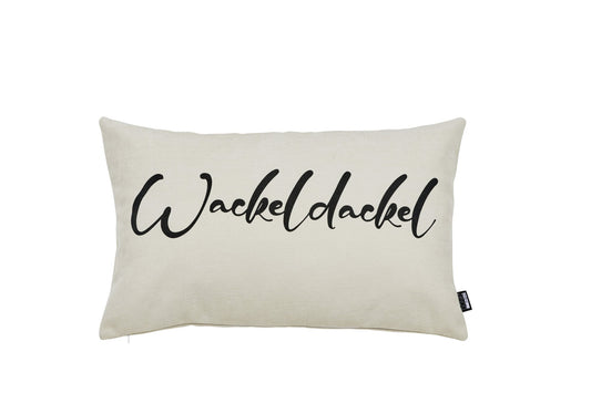 Done.® WACKELDACKEL Kissenhülle 40x60cm Beige/Black – Ansicht 1