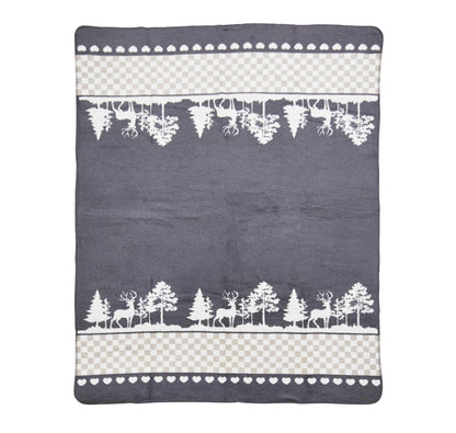 Done.® WINTERLAND Wohndecke 150x200cm Anthracite/Beige – Ansicht 3