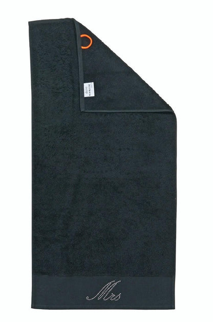 Done.® BLACK LINE STONE MRS Handtuch 70x140cm Black