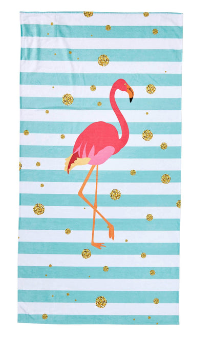 DONE.® CASE FLAMINGO Strandtuch 90x180cm