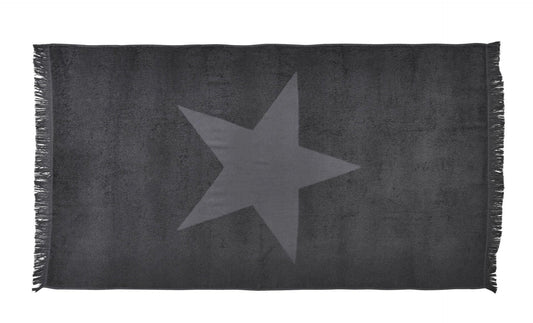 DONE.® CAPRI STAR Hamamtuch 90x160cm Anthracite