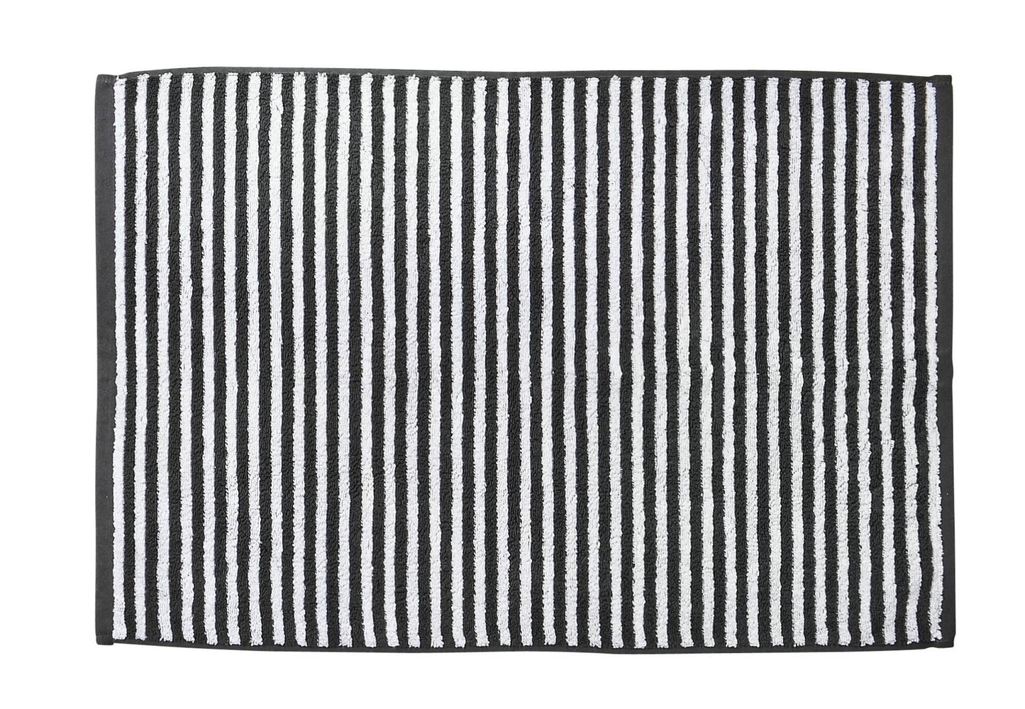 Done.® DAILY SHAPES STRIPES Badvorleger 50x70cm Anthracite/Bright White