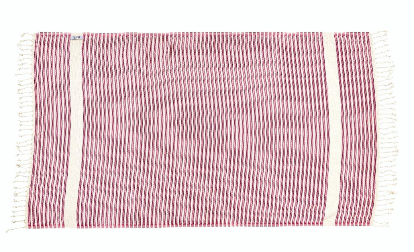 Done.® LOUNGE STRIPES PLUS Plaid 100x180cm Red